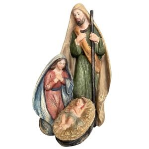 TII Collections X1294 Resin Holy Family Nativity Figurine Mary Joseph Baby Jesus